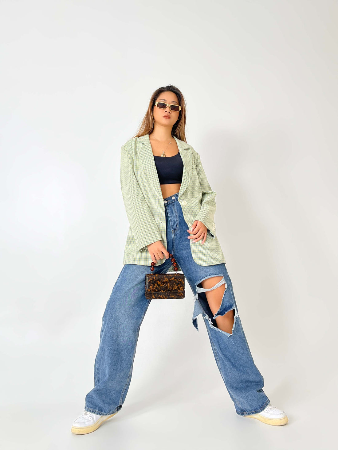 Large Size Ripped Jeans