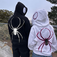 Spider Print Full Zip Hoodie（Buy 2 Free Shipping）