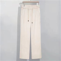 Thickened Lace-up Straight Casual Pants