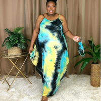 TIE DYE ROMPER DRESS(PLUS SIZE)