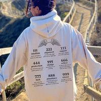 Angel Number Print Women's Casual Sweatshirt