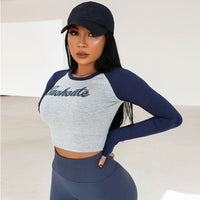Round Neck Fitness Sports Long Sleeve