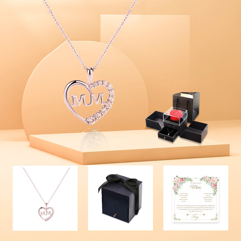 Siciry™ To Loving Mom-Love Heart Necklace-