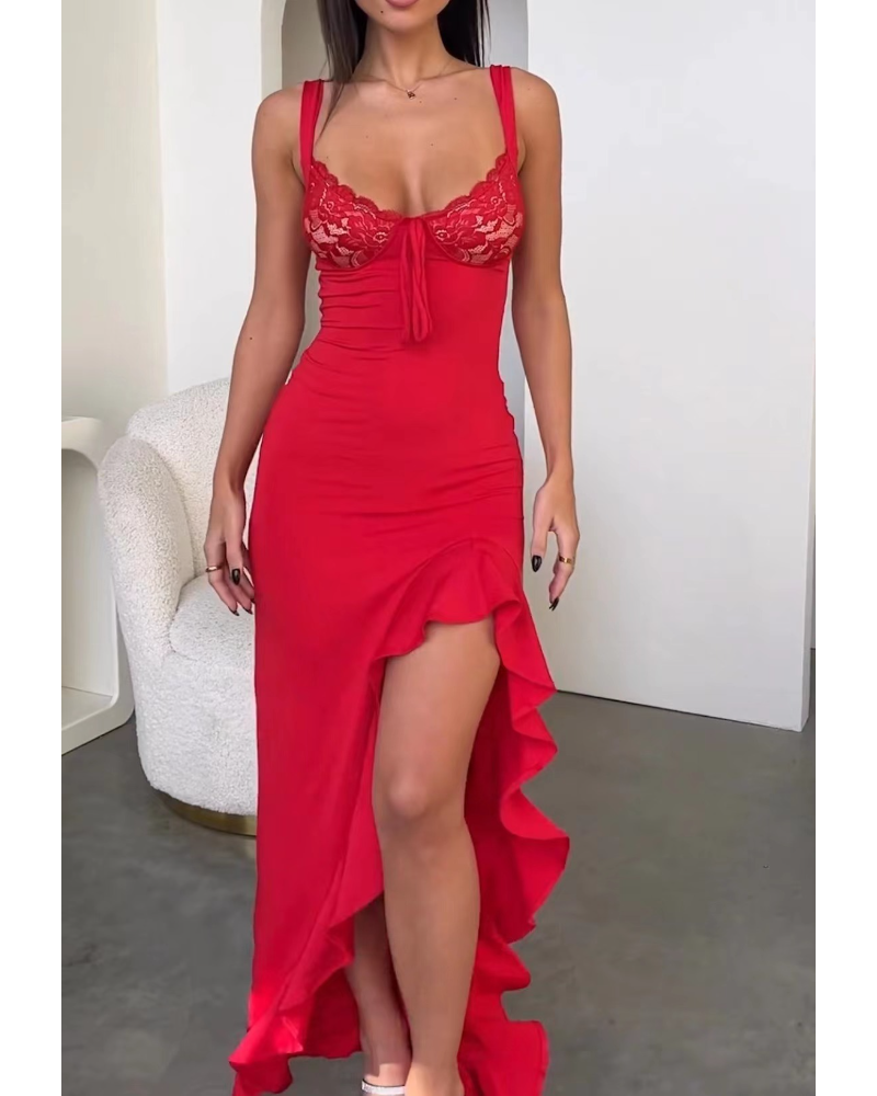 Red sexy senior sense dress