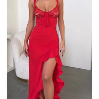 Red sexy senior sense dress