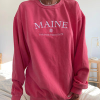 Embroider Maine Women's Sweatshirt