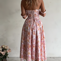 Printed summer strappy dress