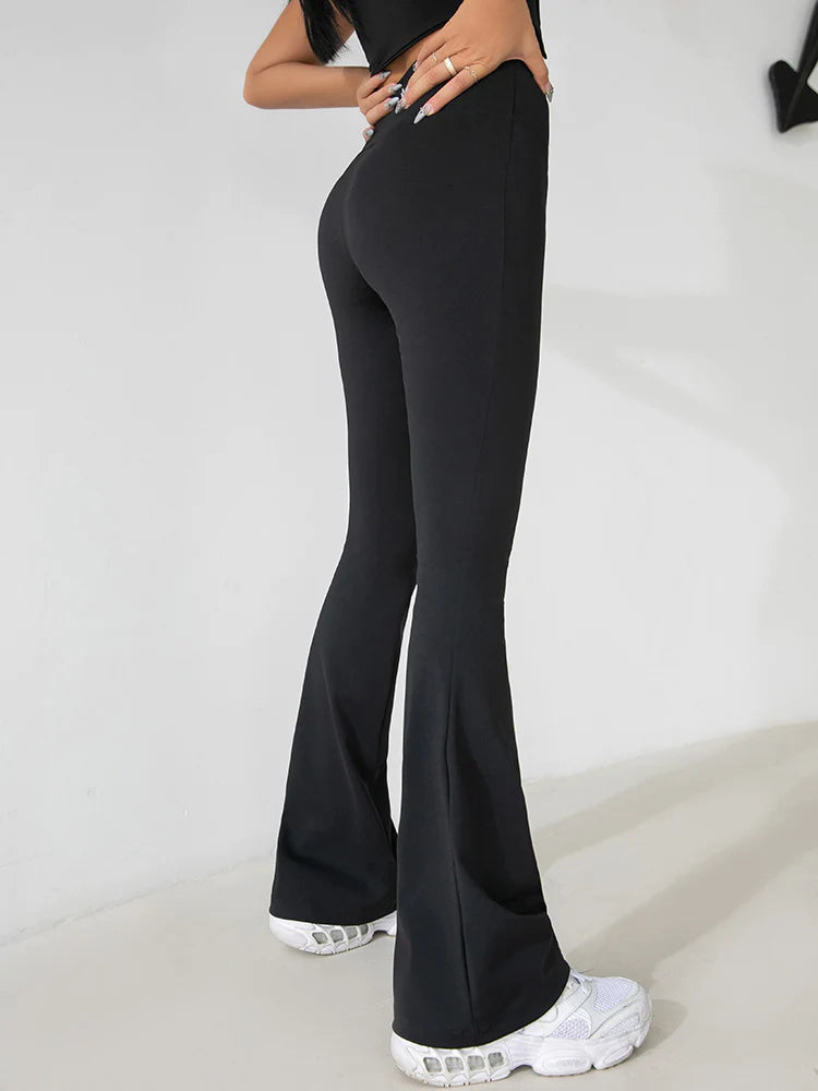 【Sale】Casual Yoga Micro-Flare Pants & Sport long-sleeved