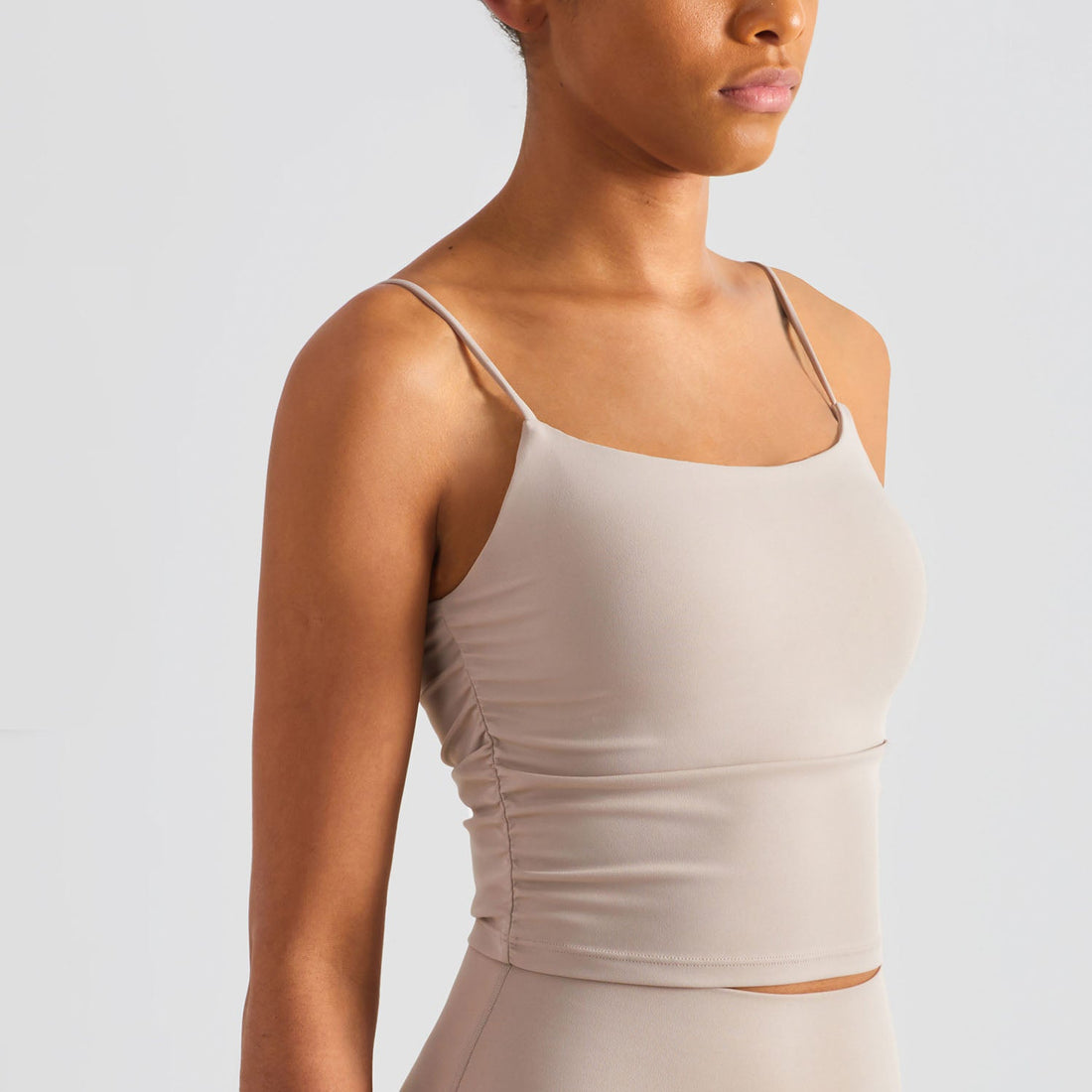 Pleated Camisole Fitness Tank Top