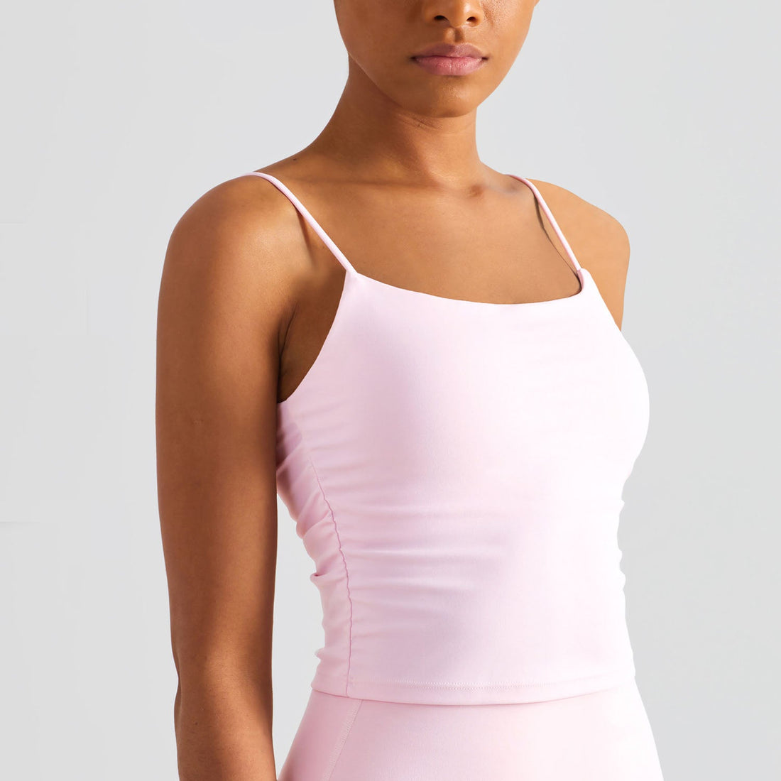 Pleated Camisole Fitness Tank Top