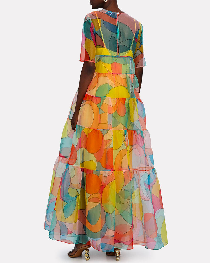 Boho Chic Print Maxi Dress