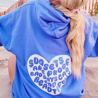 Heart Letters Print Women's Casual Sweatshirt