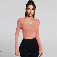 Sports Tight Fitting Tops Long-sleeved