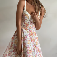 Floral Knot Holiday Slip Dress